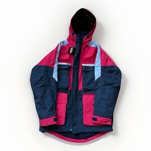 Guide Gear Jacket Red/Black Hooded Parka New Old Stock
